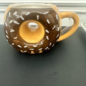 NWT Donut Shaped Mug with Sprinkles